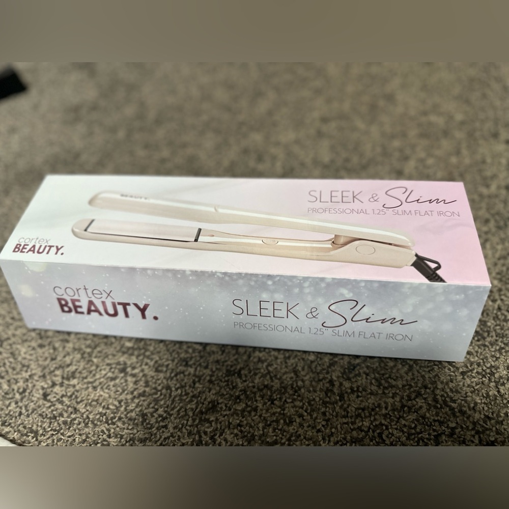 Cortex Beauty Professional 1" Sleek & Slim Flat iron Digital Heat Settings NEW
